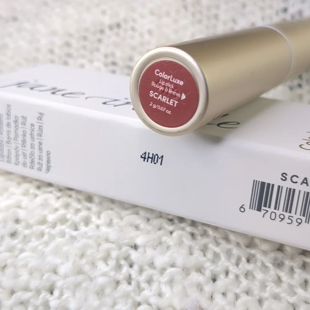 jane iredale ColorLuxe Hydrating Cream Lipstick in Scarlet, 2g/0.07oz